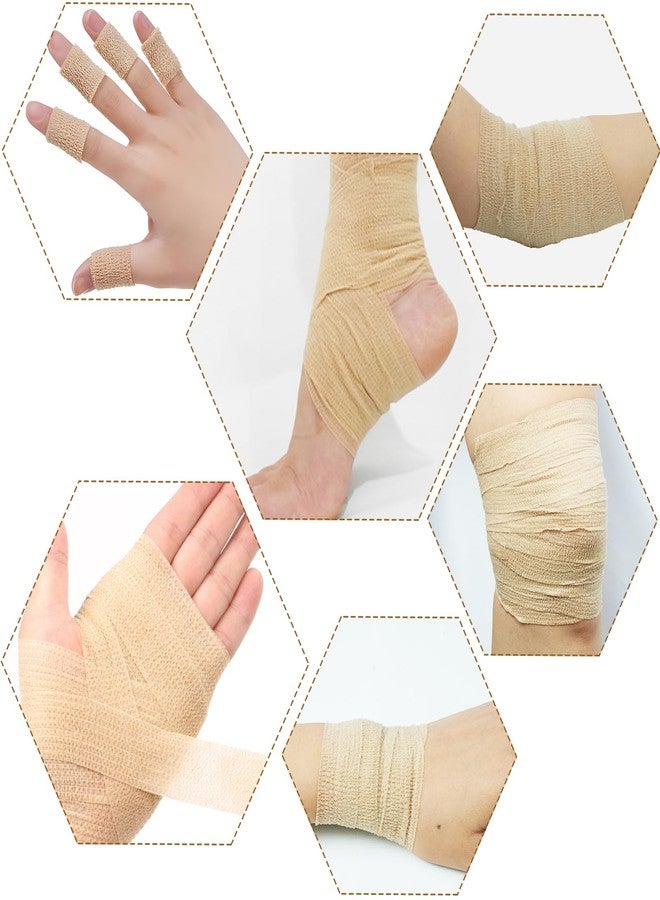 Giloner 6pcs 1 Inch Self Adhesive Bandage Wrap,Vet Wrap,Finger and Toe Bandages,Gauze Tape,First Aid Bandages Use for Wrist, Ankle Sprains& Swelling Caused by Sports - Image 5